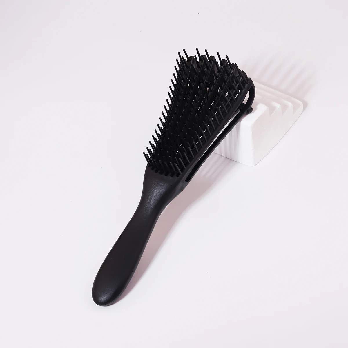 قطعة واحدة من فرشاة تدليك فروة الرأس متعددة الوظائف، شعر مستقيم مجعد ورقيق، أداة تصفيف احترافية خاصة بشعر مستعار حقيقي #4