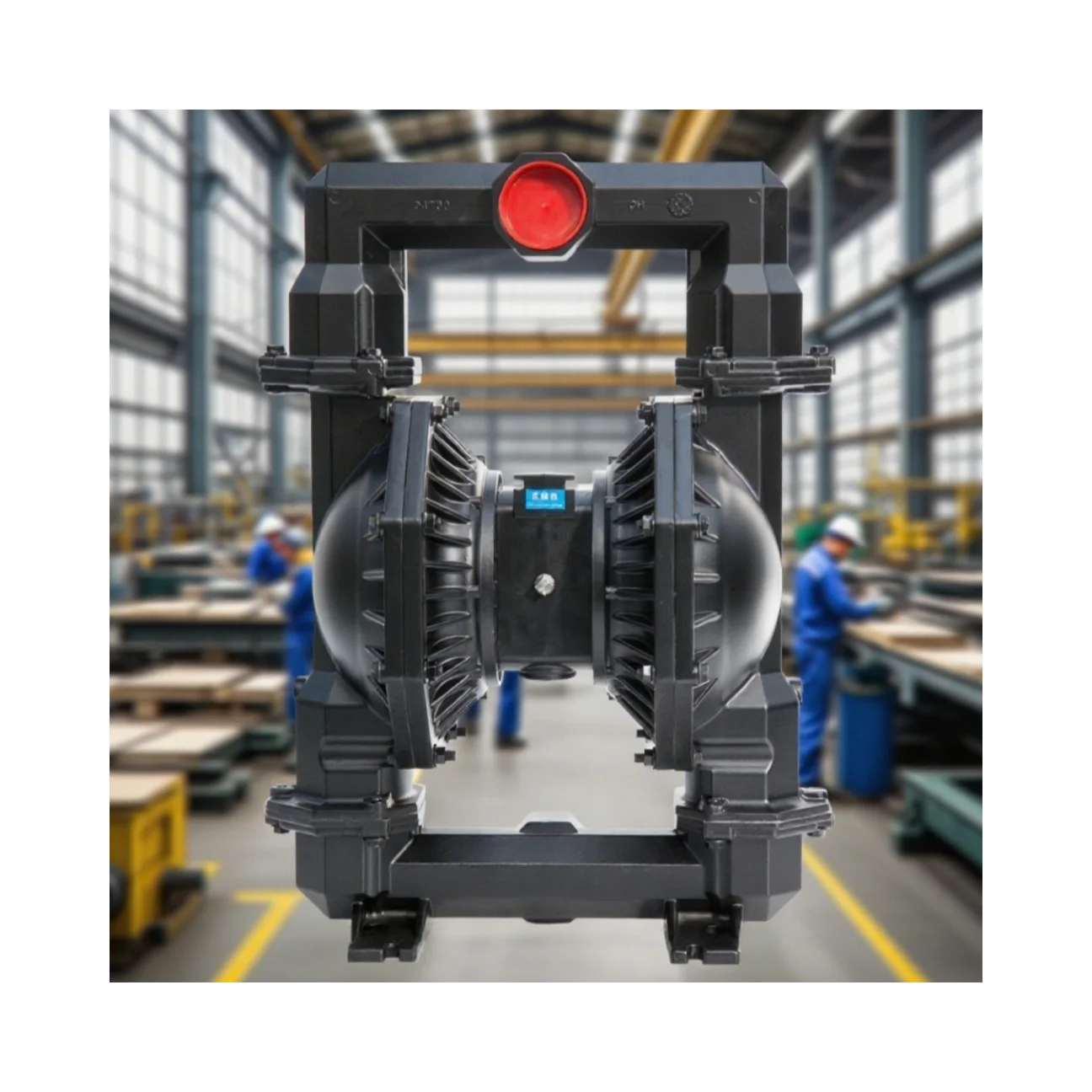 Unique features of aluminum alloy 3-inch Santoprene pneumatic diaphragm pump/pneumatic diaphragm pump