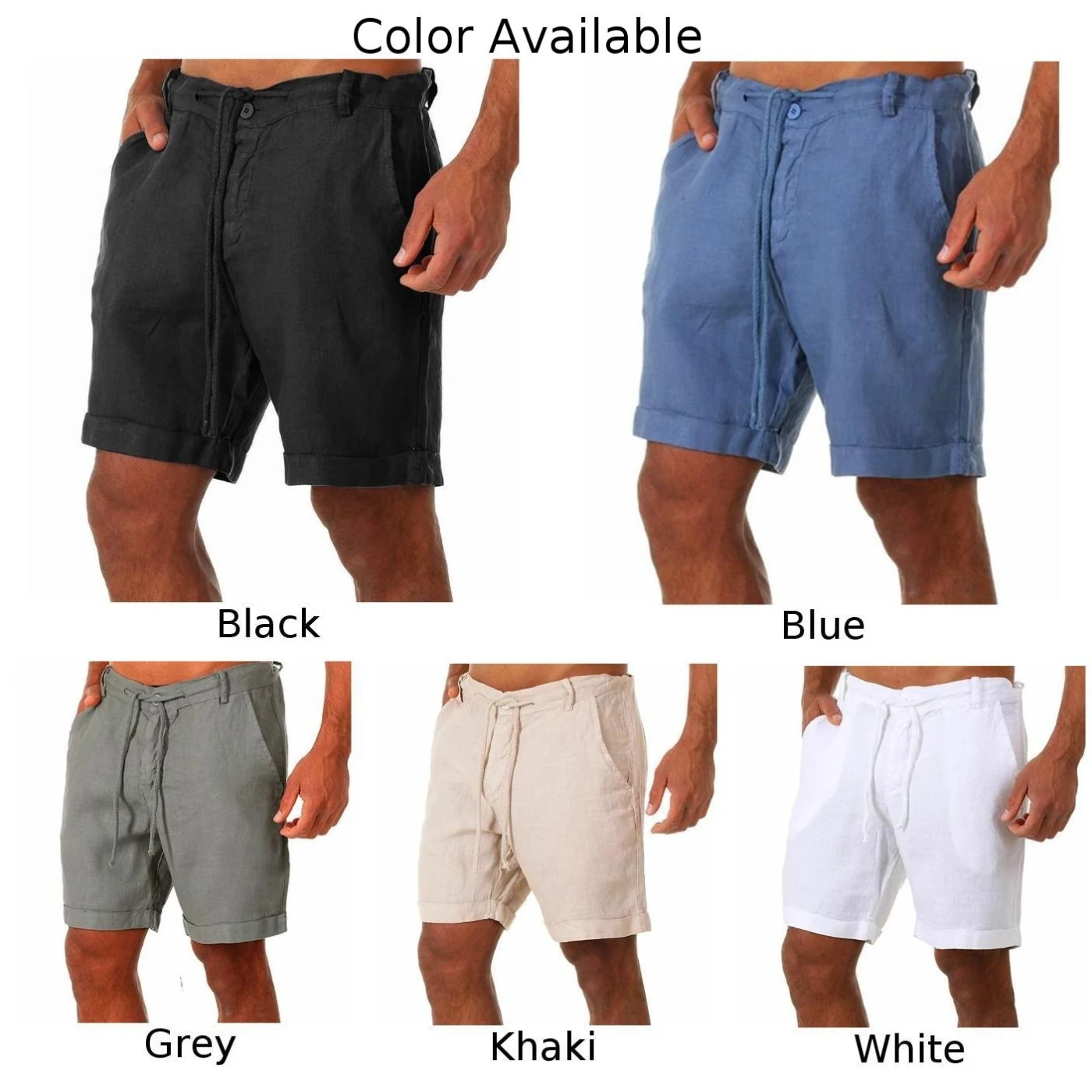 Pants Shorts Shorts Solid Summer Travel Beach Casual Chino Daily Wear Drawstring Elastic Waist Holiday Brand New