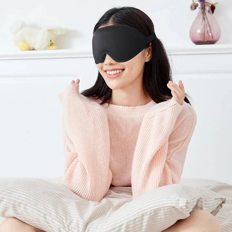 

3D Sleep Mask Blindfold Sleeping Aid Eye Mask Soft Memory Foam Face Mask Eyeshade 99% Blockout Light Slaapmasker Eye Cover Patch