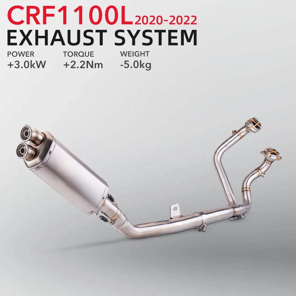 CRF 1100 Full Exhaust System For HONDA CRF1100 CRF1100L AFRICA TWIN EXHAUSTS 2020 2021 2022 years