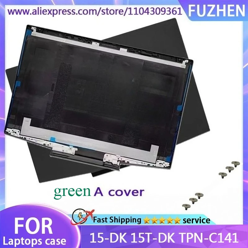 NEW Cover For Pavilion 15-DK 15T-DK TPN-C141 LCD Rear Cover/Front Panel/Palm Pad/Bottom Cover/hinges/Air vents/Green