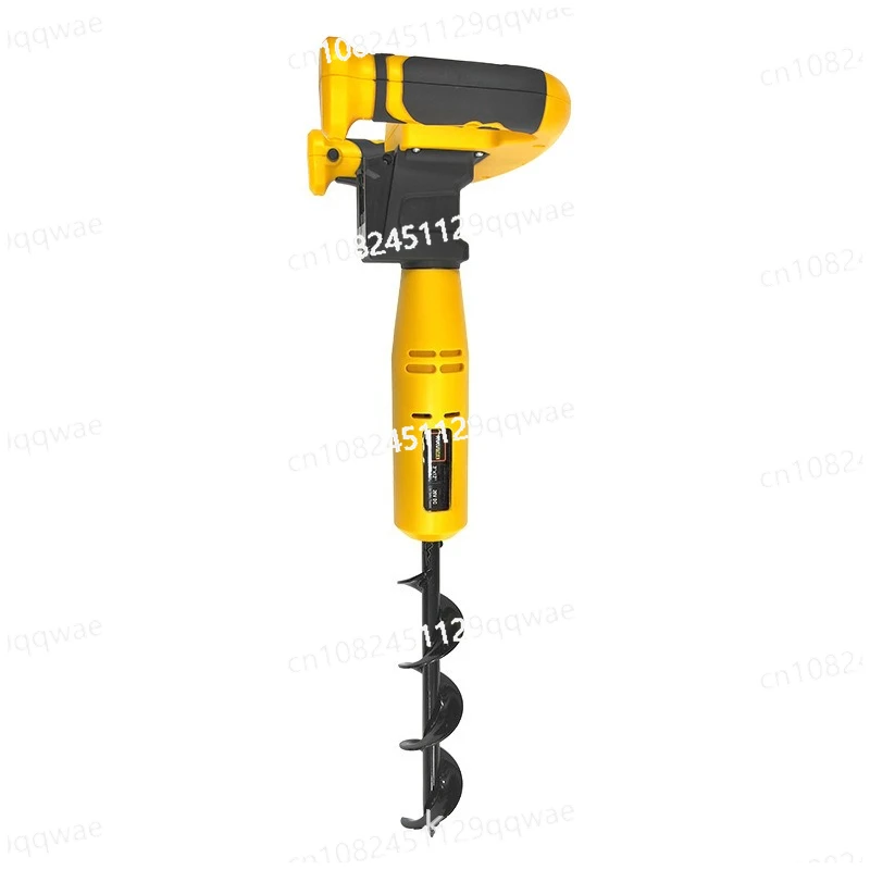One-button front and back rechargeable small electric ground drilling artificial agricultural drilling rig