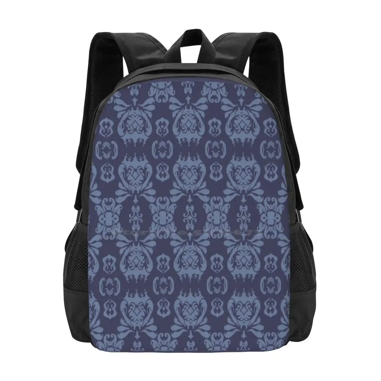 

Mormor Damask - Navy Hot Sale Schoolbag Backpack Fashion Bags Mormor Damask Pattern Jim Moriarty Sebastian Moran Wallpaper