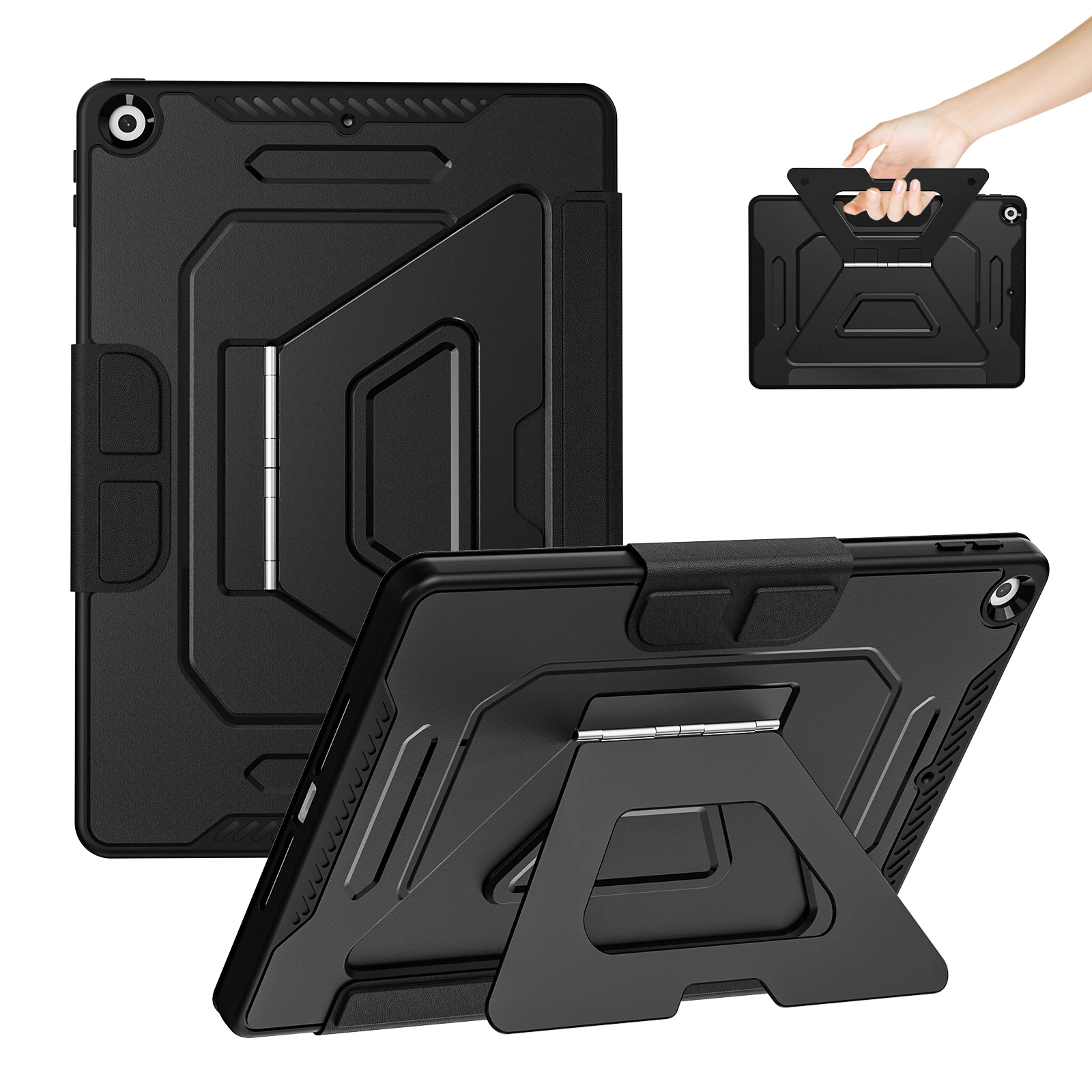 

Y Foldable Shockproof Detachable Magnetic Hard Case for iPad 9th 8th 7th Gen 10.2 inch Tablet Case with Auto Sleep