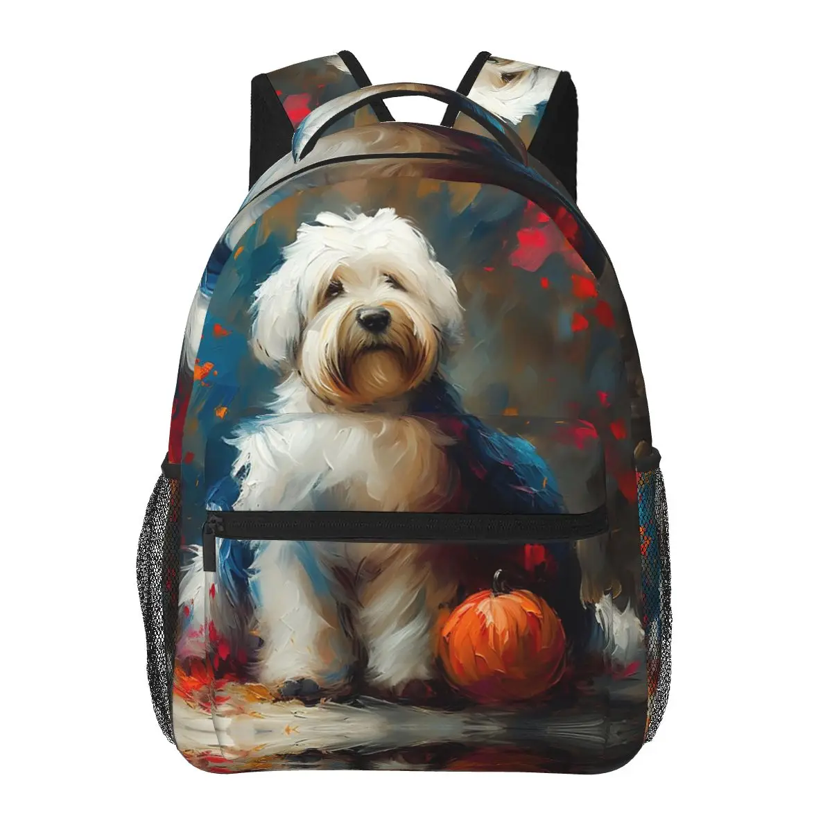 The Old English Sheepdog Presence Backpacks Boys Girls Bookbag Children School Bags Kids Rucksack Shoulder Bag Large Capacity