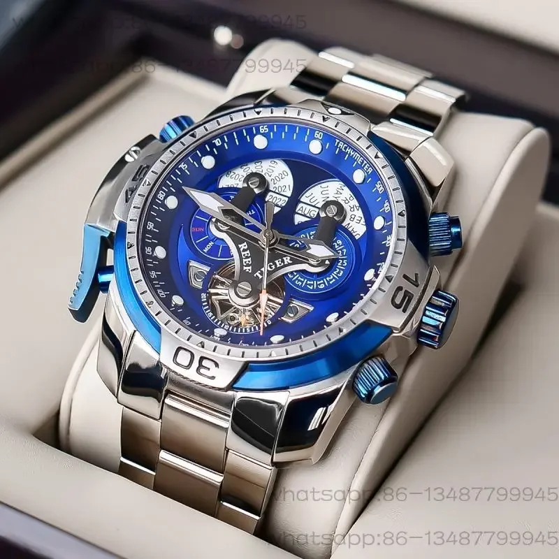 

Rift Tiger Watch Men's Fully Automatic Mechanical Large Dial Famous Brand Waterproof Fashion New Military Watch Men's Watch