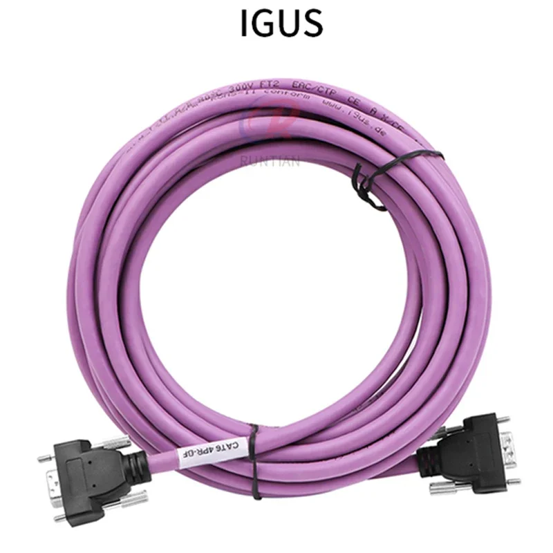 Original IGUS 14Pin PCI Data Cable for Allwin Human BYHX Main Cable LVDS 4M 6M 9M Purple High Density Cable for Inkjet PrInter