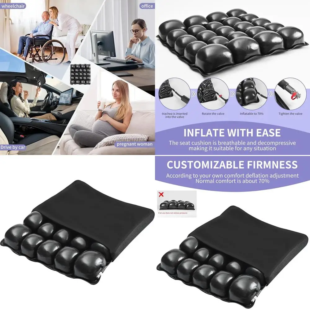 17x17 Inch Wheelchair Cushion - Pressure Relief Air Seat Cushion for Seniors