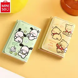 MINISO Disney Cartoon Winnie Bear Short Wallet Cute, Sweet, Thin Girl Wallet Card Bag Girl Heart Zero Wallet