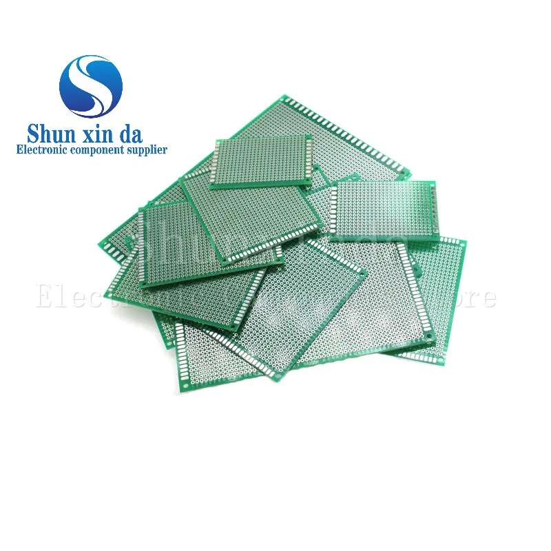 2 peças 2.54mm 2*8 3*7 4*6 5*7 9*15 7*9 cm protótipo pcb de face única diy circuito impresso universal placa pcb protoboard para arduino