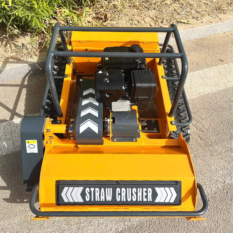 Customized Crawler-type all-terrain remote-controlled lawn mower, efficient operation, large-capacity fuel tank