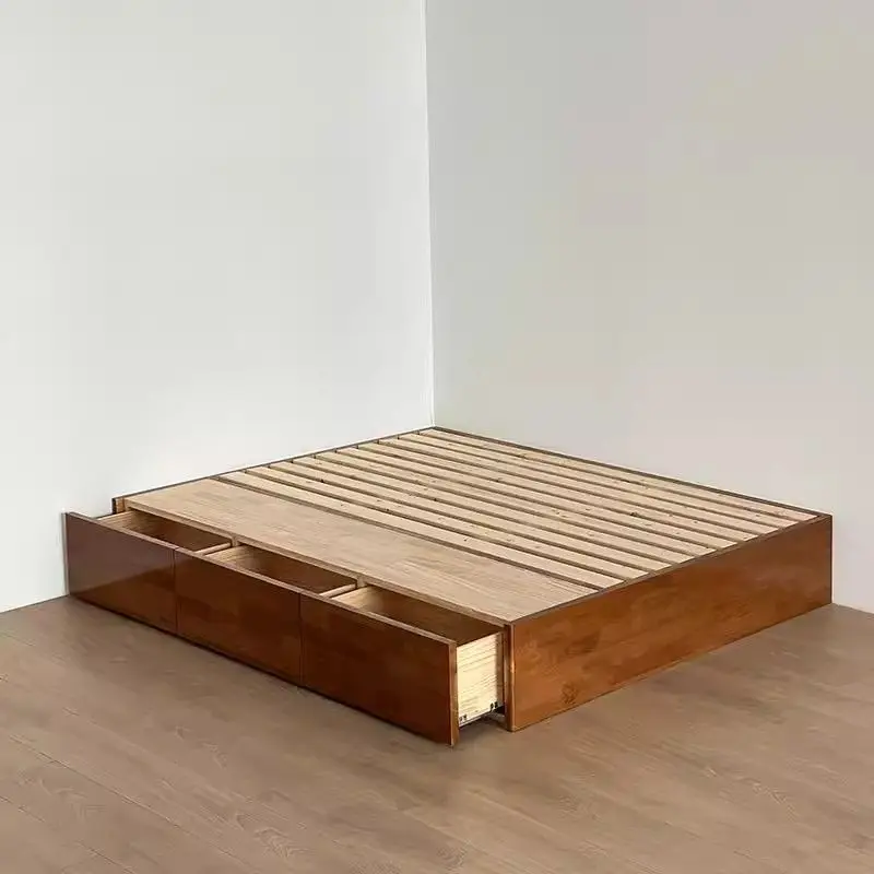 شقة صغيرة من الخشب الصلب، ضغط هواء، صندوق تخزين حديث عالي الصندوق