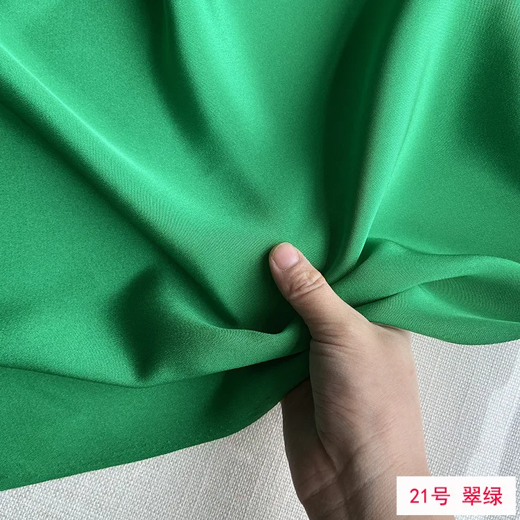 140CM Wide 40MM Heavy-duty Silk Crepe De Chine Fabric Good Hanging Sensation Matte and Opaque Surface Comfortable & Breathable
