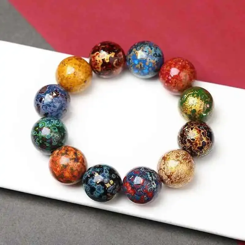 New Products in Stock Multi Jewels Large Paint Bracelet Snail Non-Heritage Beads Bu