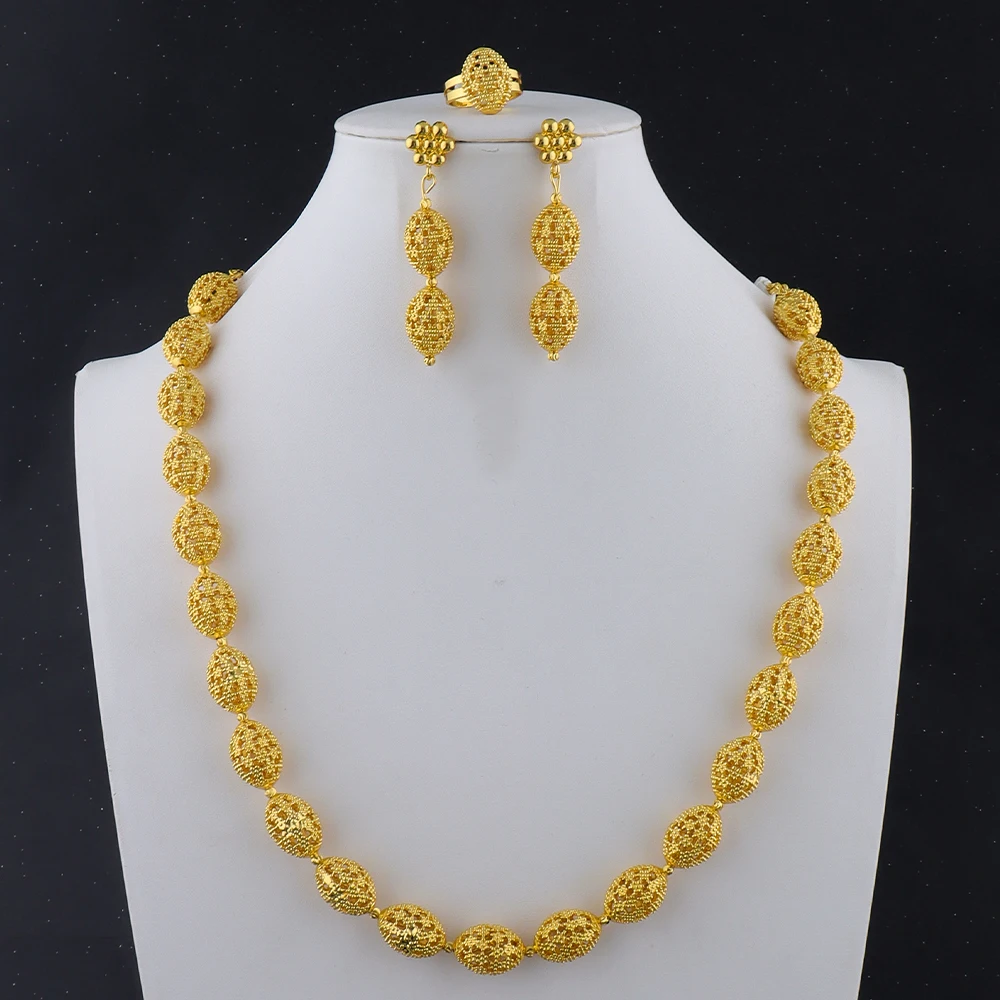 Women's Luxury Necklace & Earrings Set, Bridal Wedding Gift