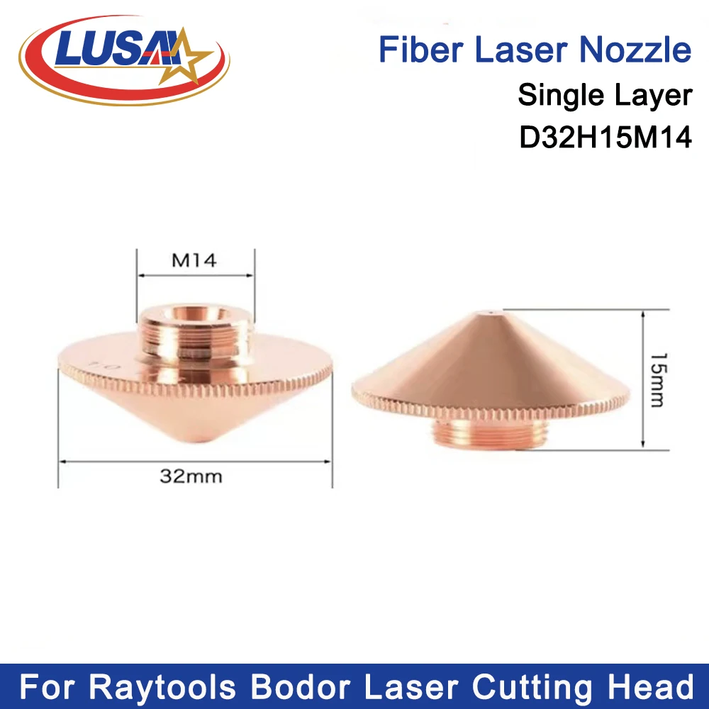 Imagem -04 - Lusai-cabeça do Laser para a Máquina do Laser da Fibra Bocal de Corte Diâmetro 32 M14 mm Bm111 Bm110 Bt240s Bm114