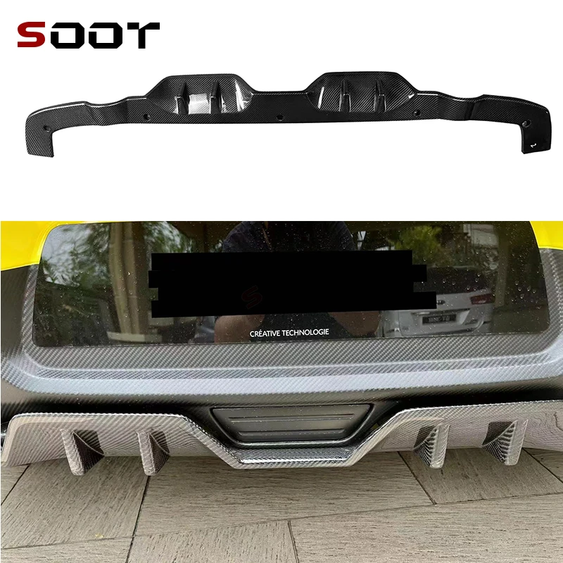 Difusor Trasero de Fibra de Carbono para Suzuki Swift Sports Serie ZC33S, Alerón Separador para Parachoques Trasero, Piezas de Mejora para Automóviles
