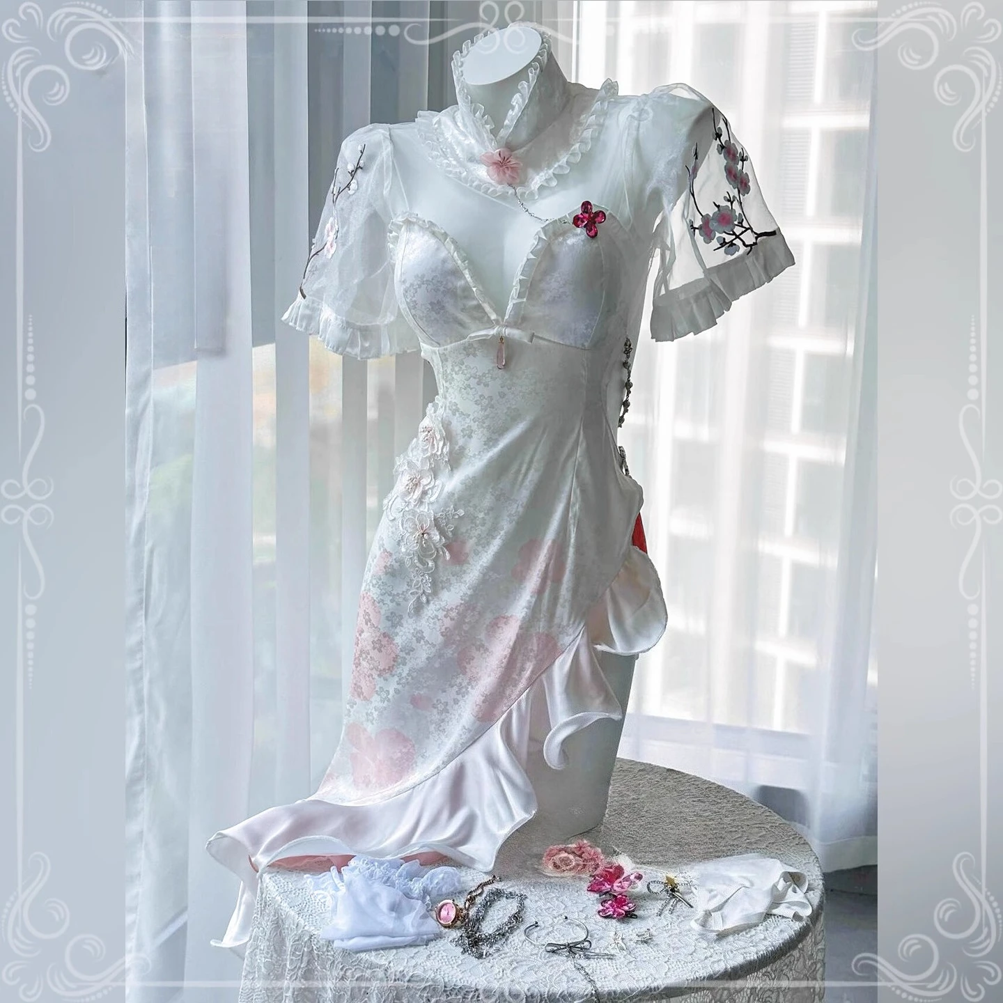 

NIKKE: The Goddess of Victory Dorothy Cosplay Costume Women Gorgeous Cheongsam Dress Halloween Carnival Party Role Play Clothes