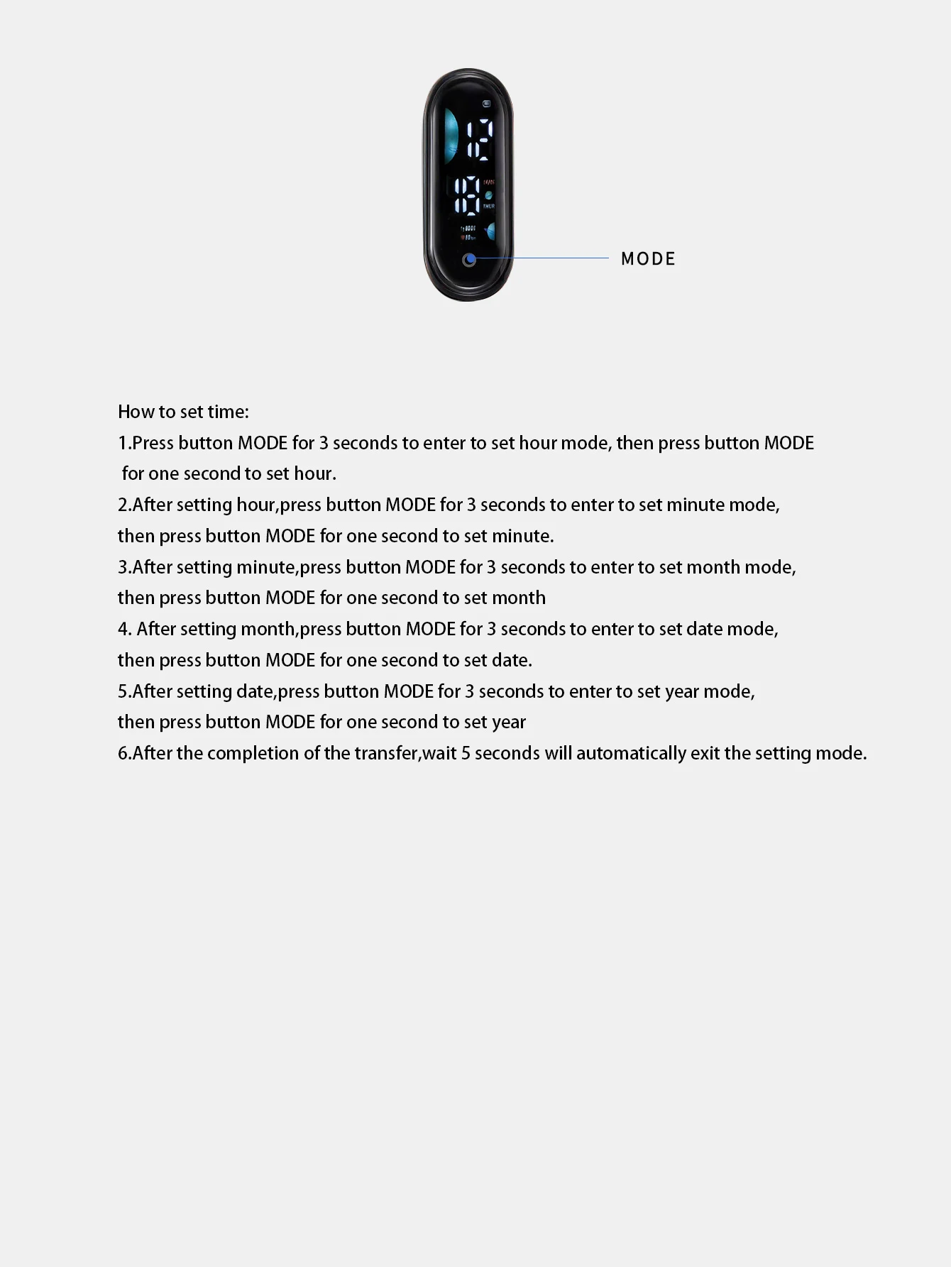 Relógios eletrônicos LED infantis da moda para mulheres com exibição de data como relógio de presente.