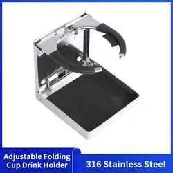 Alastin-portavasos plegable ajustable para barco, accesorio de acero inoxidable 316, para barco, camión, RV