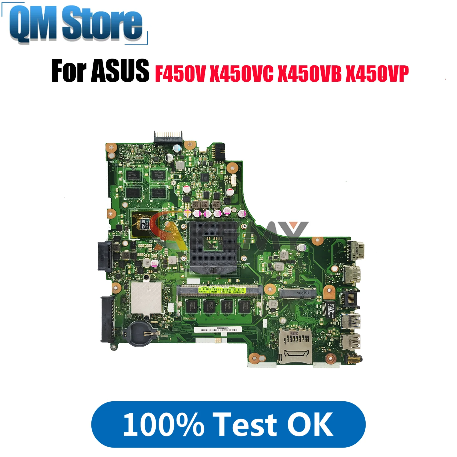 

X450VC Laptop Motherboard For ASUS VivoBook X450VB X450V X450VP F450V A450V X450VC Notebook Mainboard W/ 100% tests OK fast ship