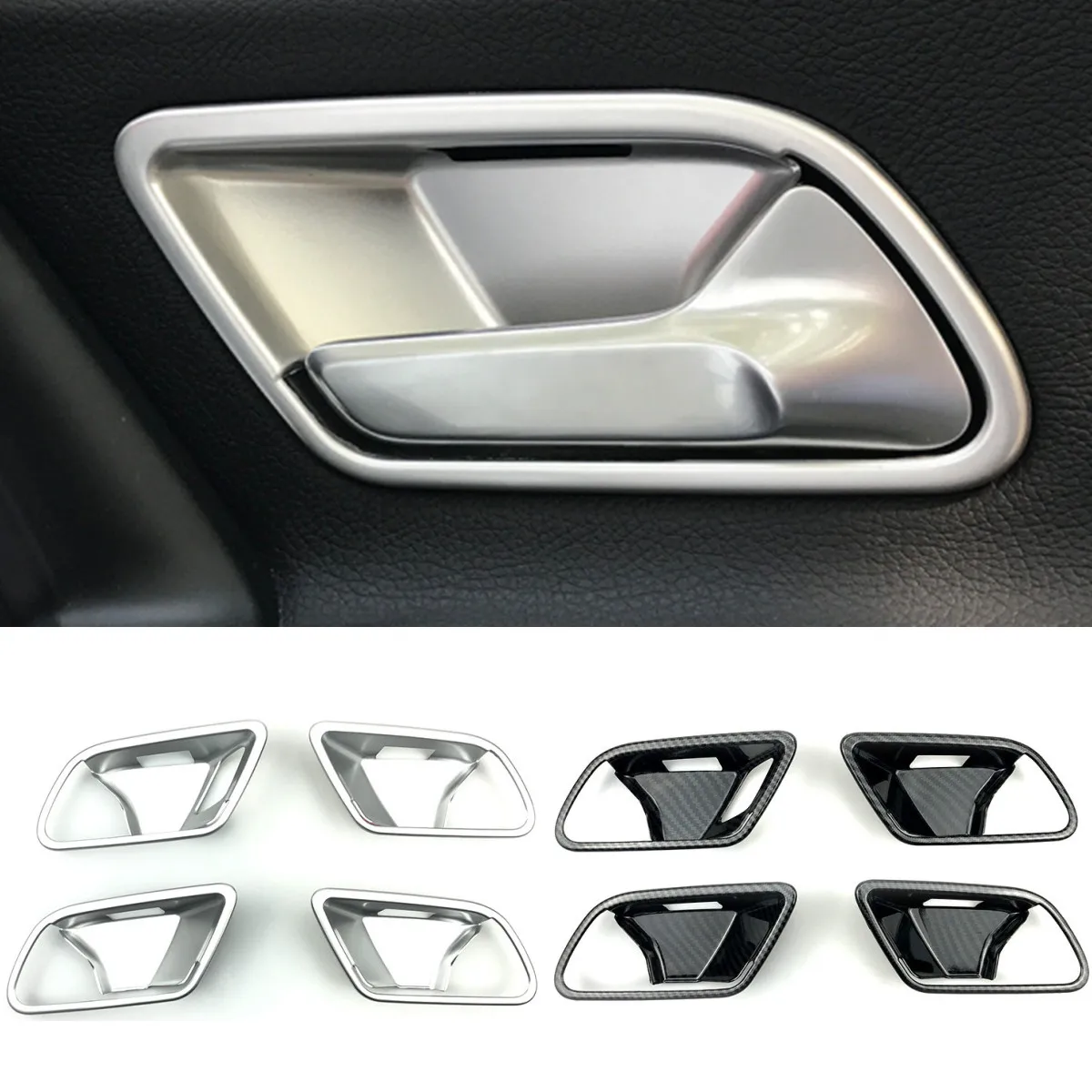 Car Inner Door Bowl Frame Cover Trim Decorative Stickers For Mercedes Benz A Class W177 A180 200 CLA C118 2020-2024 Accessory