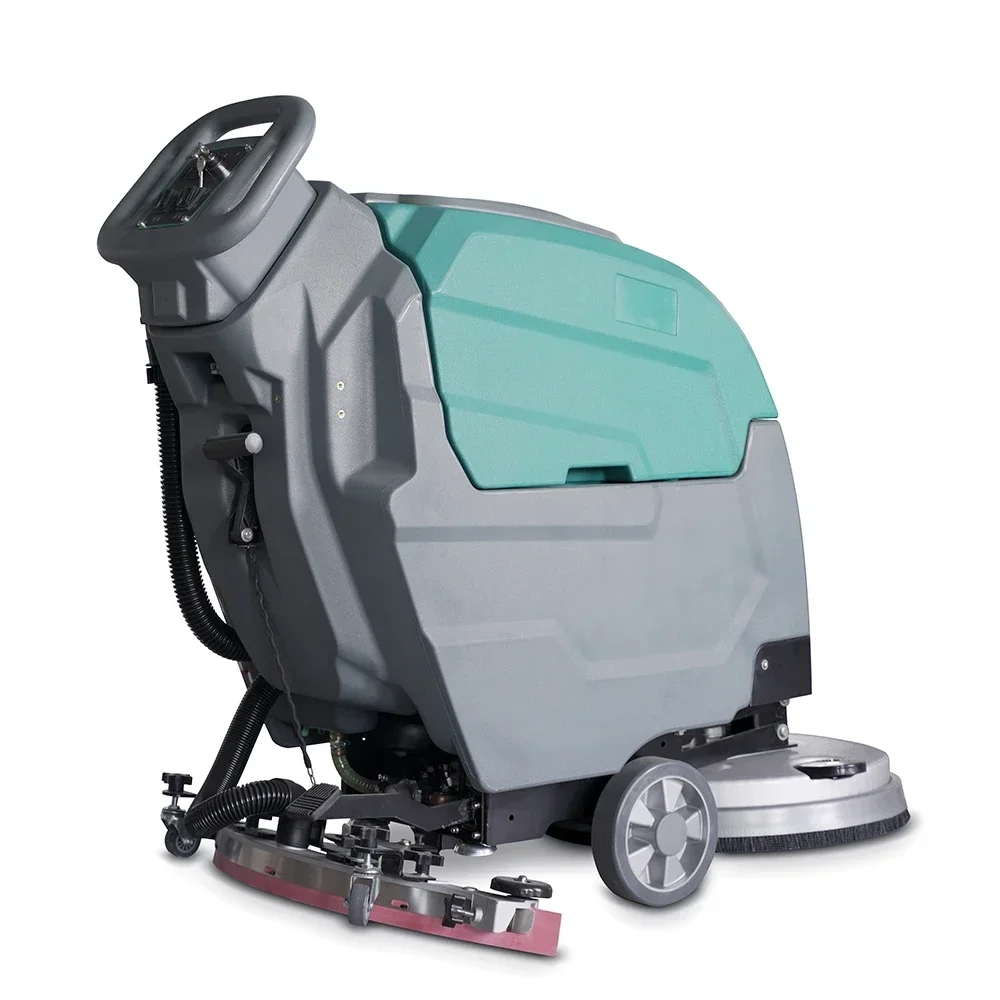 Battery Powered Walk Behind Commercial Floor Scrubber Dyer Washer Scrubbing Machine