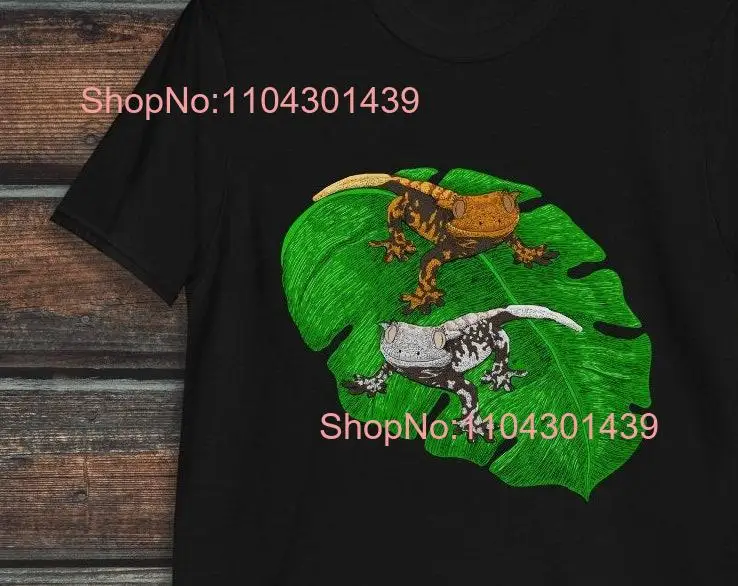 Crested Gecko T Shirt Reptile Funny Lizard long or short sleeves