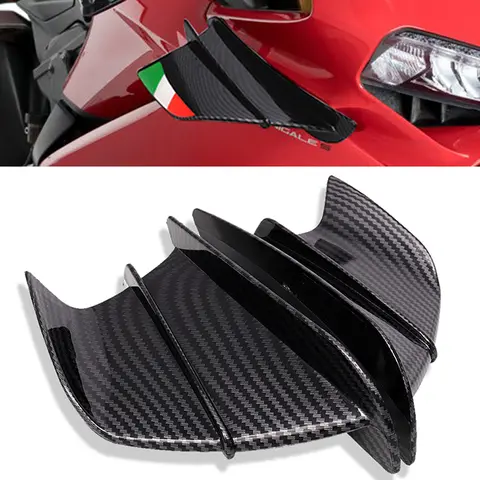 Für kawasaki ninja zx6r 636 ZX-25R zx6rr ZX-6 zx10r zx1400 zx14r zzr1400 zzr1100 motorrad winglet aero dynamic wing kit spoiler