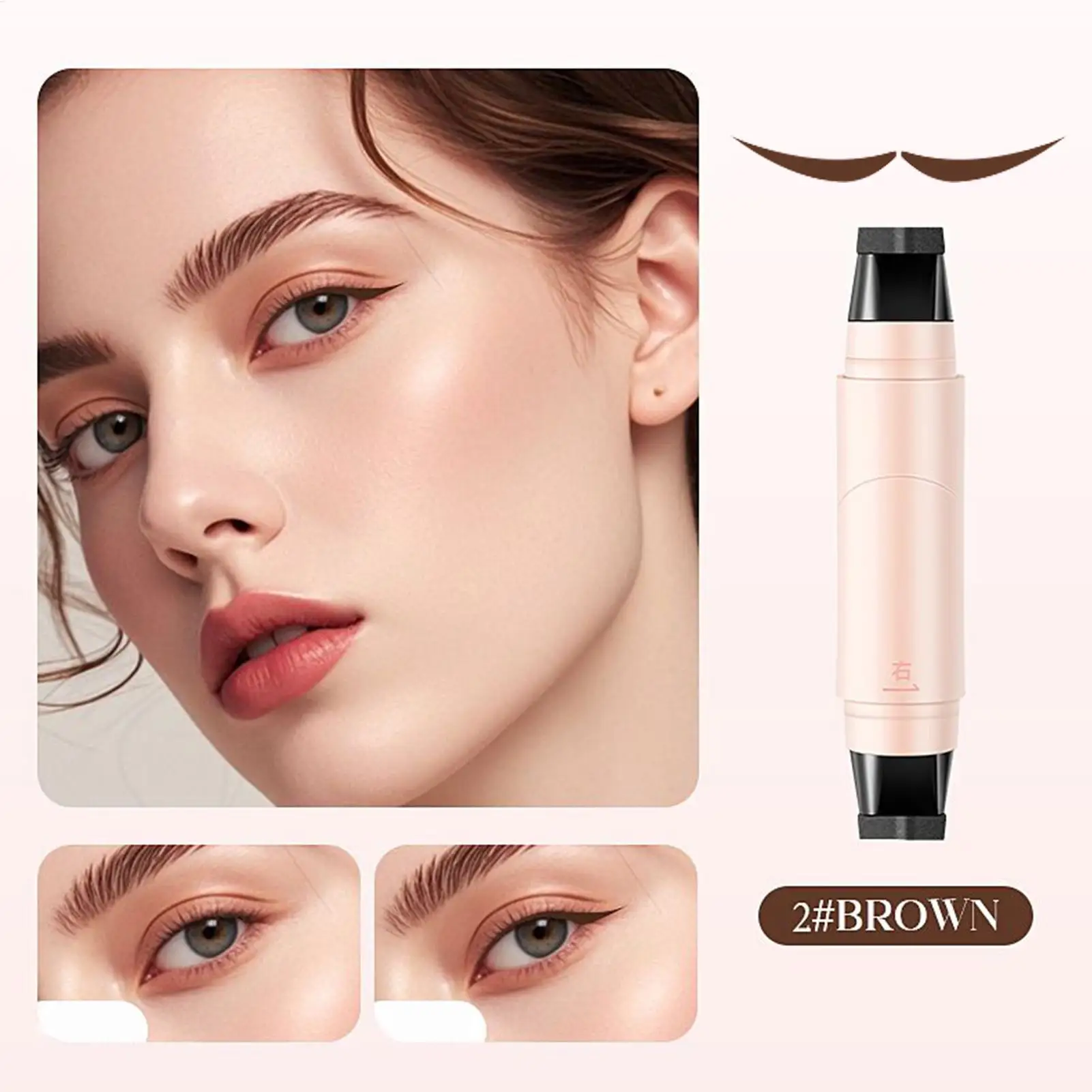 Eyeliners Stamps Eye liner Stencils Pencil Smooth Precise Pen Tool MultiFunctional Design Rotate Eye liner Stamp Black Brown Pen