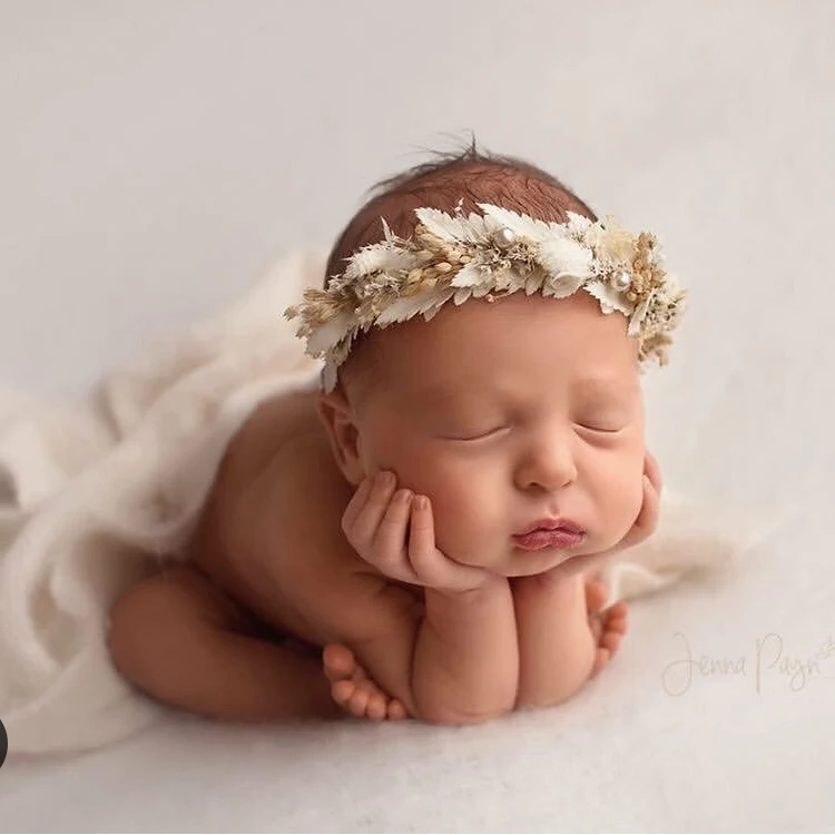 Diadema brillante para bebé, accesorios de fotografía para recién nacido, accesorios de tiro de luna llena, diadema para foto infantil, tocado