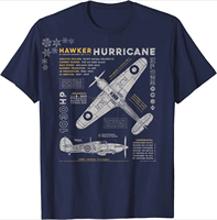 Battle of Britain WWII RAF Hawker Hurricane Fighter T-Shirt 100% Cotton O-Neck Short Sleeve Summer Casual Mens T-shirt