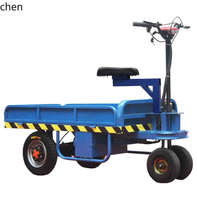 

HT Electric Flat Handling Cart Reverse Donkey Warehouse Orchard Cart