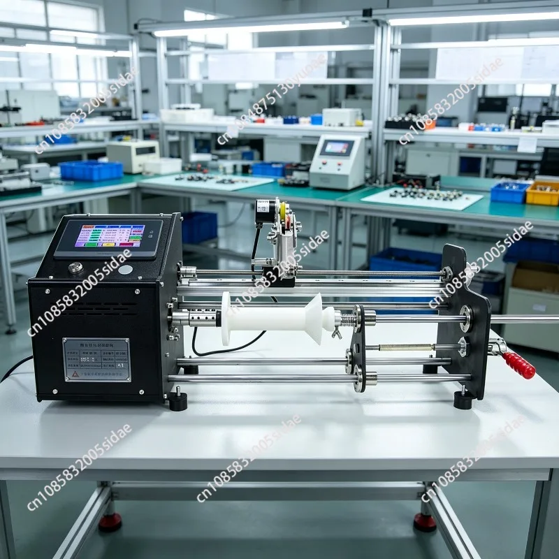 Fiber Optic Winding Machine with Single-sided Layer and Horn Axis Parallel Winding Cable Twisted Wire, Counting Meters and Turns
