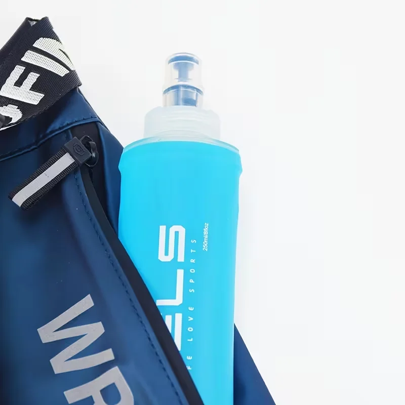 WRELS TPU Faltbare Weiche Trinkflasche für Wandern, Radfahren, Klettern, BPA-frei, Zusammenklappbare Flasche, Leichte Wasserflasche für Hydration Pack – Detail 4