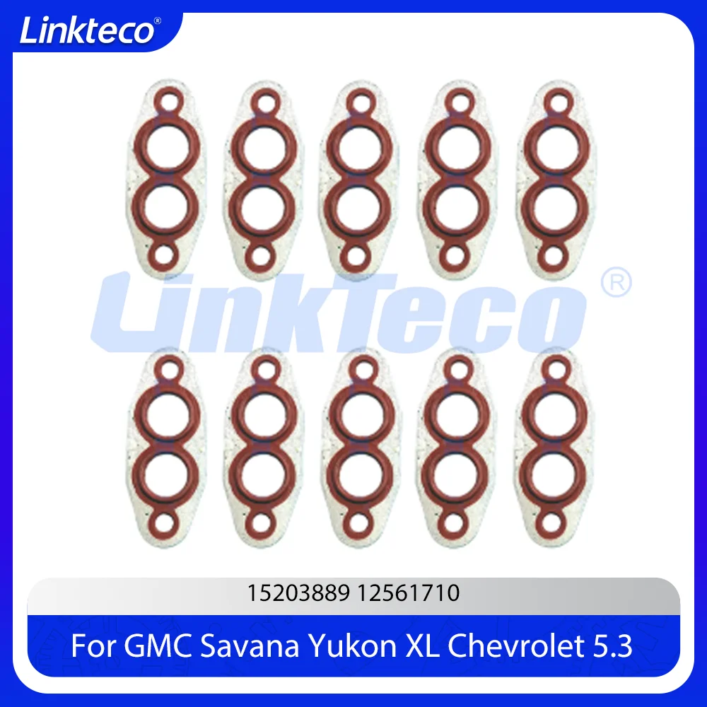 Комплект из 10 прокладок для сборки трубки охладителя моторного масла для GMC Savana Yukon XL, Chevrolet Camaro Suburban 5.3L V8 (2003-2012)
