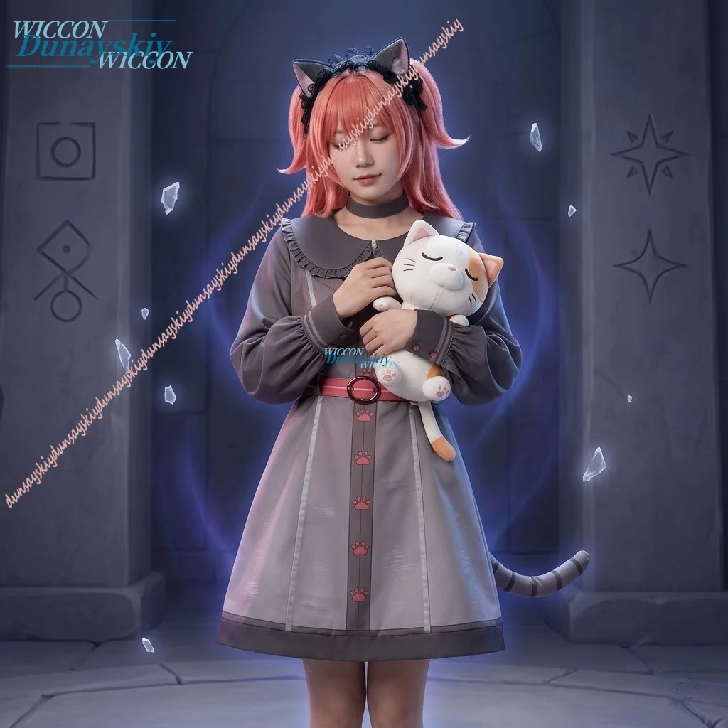 

Cosplay Costume Halloween Lolita Party Kawaii Project SEKAI COLORFUL STAGE Feat Hats Kohane Azusawa Airi Momoi Cat Uniform Dress