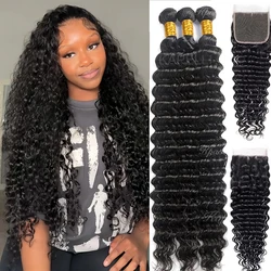 Extensiones de Cabello Humano Rizado con Cierre, Rizado Birmano 4X4 13X4, Encaje Transparente HD, Cabello Brasileño 100% Sin Procesar