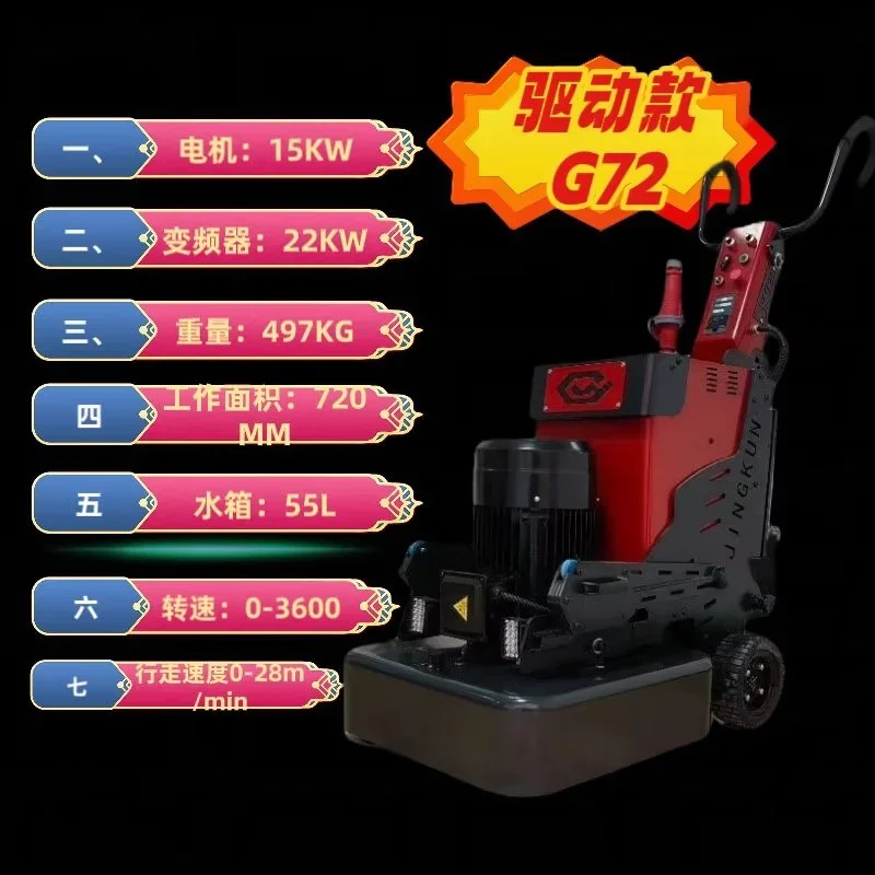 

Floor Heavy-duty Sticking Edge Free Trimming Drive Remote Control Grinding Machine