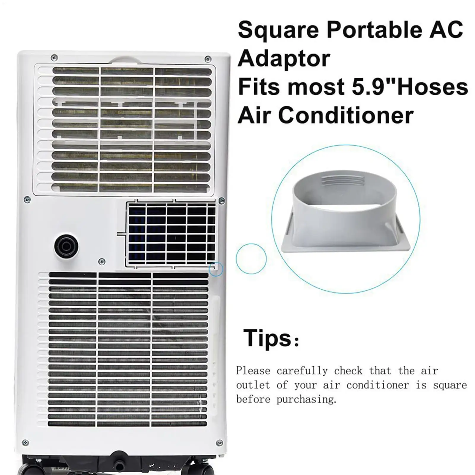 Air Conditioner Hose Adapter Mobile Air Conditioner Tubing Coupler Quick Connect AC Hose Adapter For Workshop Apartment Home