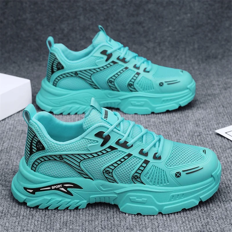 

Fashionable Men's Running Shoes with Thick Sole Autumn New Arrival Korean Trendy Student Elderly Shoes Breathable Casual Sports