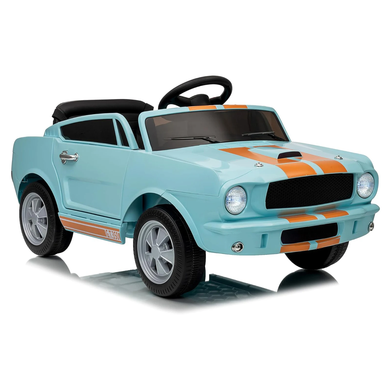 Licencjonowany pojazd elektryczny dla dzieci Shelby |   Zabawka elektryczna 12V z pilotem |   Światła LED, MP3, Bluetooth |   dla chłopców i dziewcząt