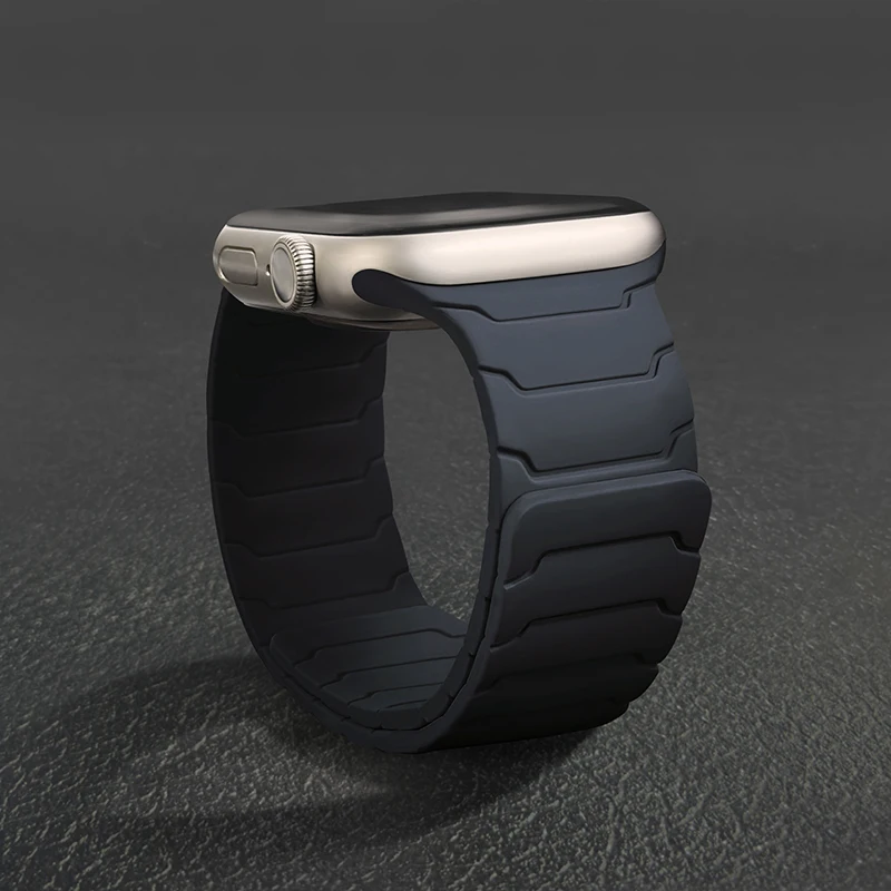 Magnetarmband für Apple Watch Band Ultra 2 3 49 mm 44 mm 40 mm 41 mm 46 mm 42 mm 45 mm 38 Silikonarmband IWatch Serie 11 9 8 SE 10