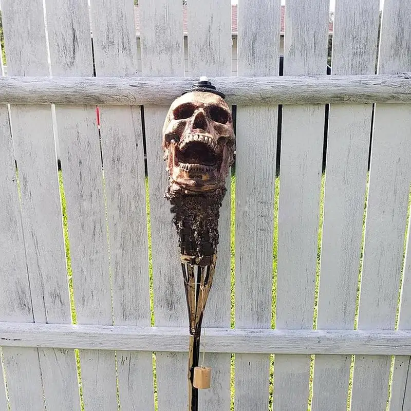 

Skull Tiki Torches for Outside Outdoor Patio Lighting Garden Torch Weather proof Outdoor Lighting Outdoor Landscape Lighting