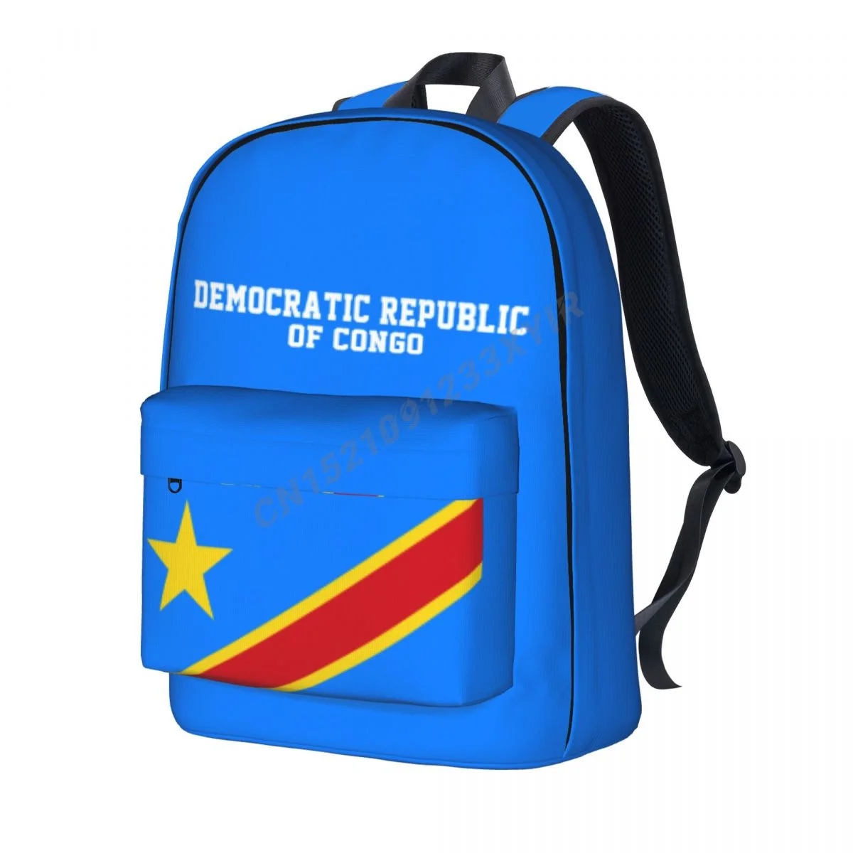 Unisex batoh demokratický republika z kongo standarta steh brašna kurýr brašna pouzdro notebook cestovní brašna mochila dar