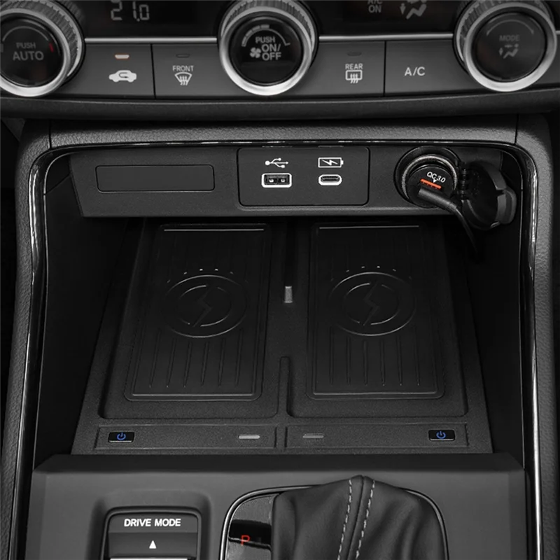 

A04E-автомобильное беспроводное зарядное устройство для Honda CRV CR-V 2023 2024, аксессуары, адаптер для быстрой зарядки сотового телефона