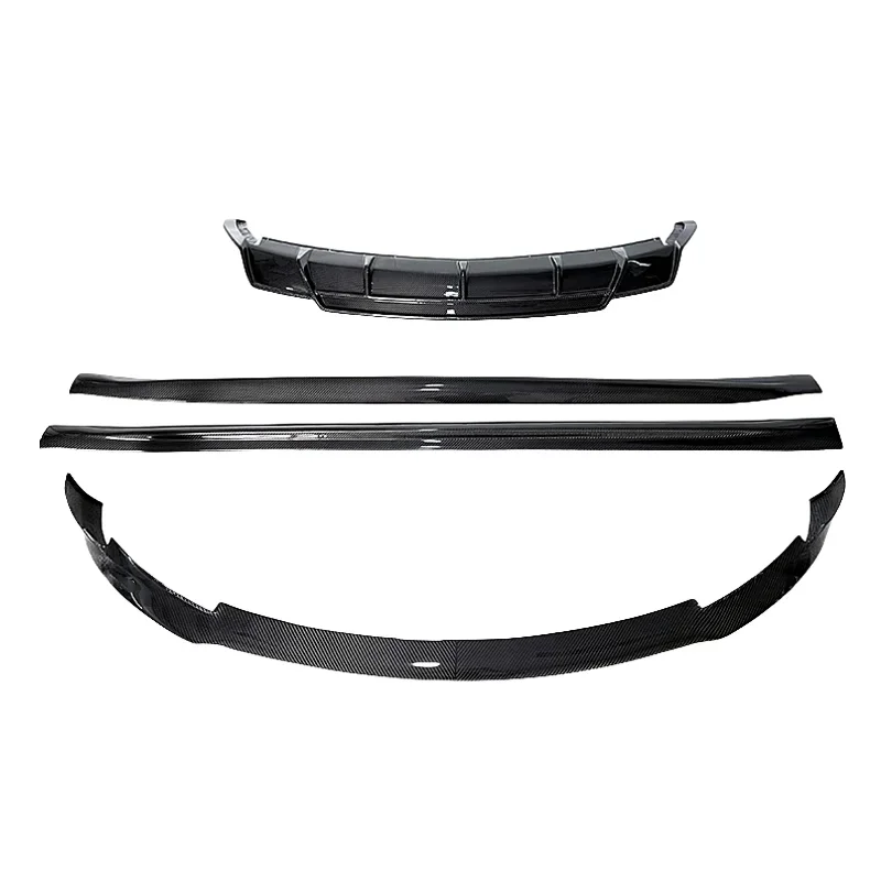 Used for Tesla Model 3 PK style high-quality dry carbon fiber front and rear diffuser side skirt body kit