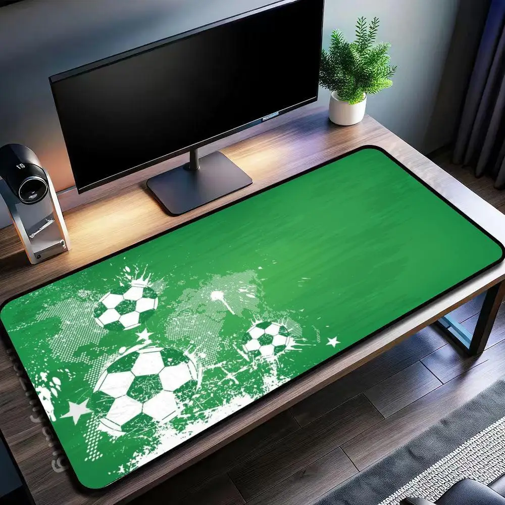 Green Grass Splash Ink Soccer Football Pattern mouse Pad Large size mouse pad xxl rubber keyboard mouse carpet