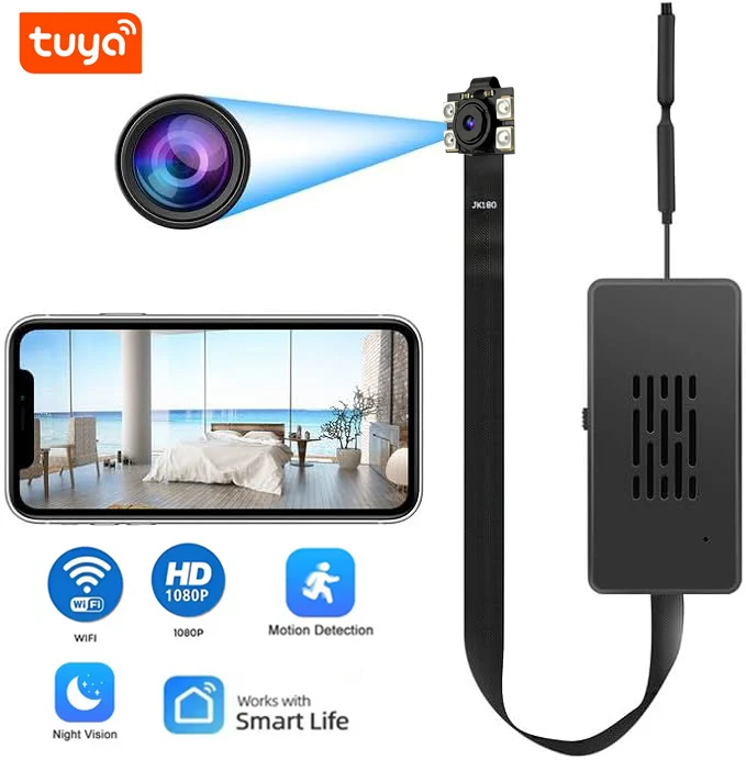 A Full HD 1080P Wireless Network Smart Camera with Night Vision, Supports App-Based Remote Control via A Doodling App, Features